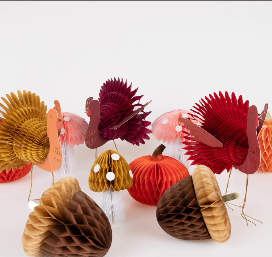 Honeycomb Thanksgiving Decorations
