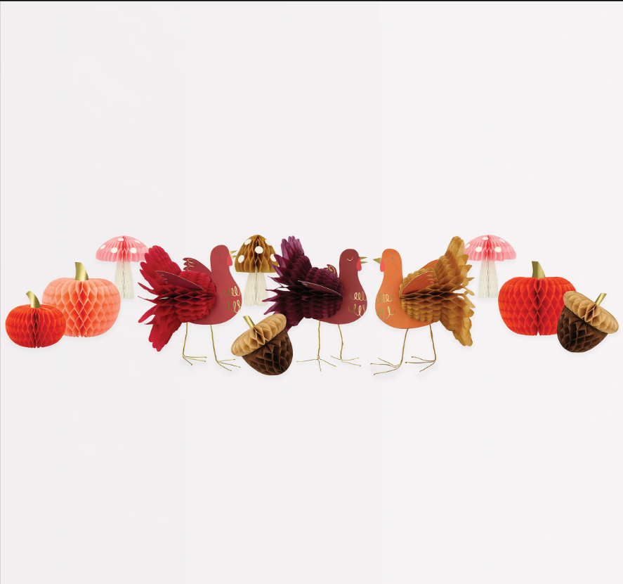 Honeycomb Thanksgiving Decorations