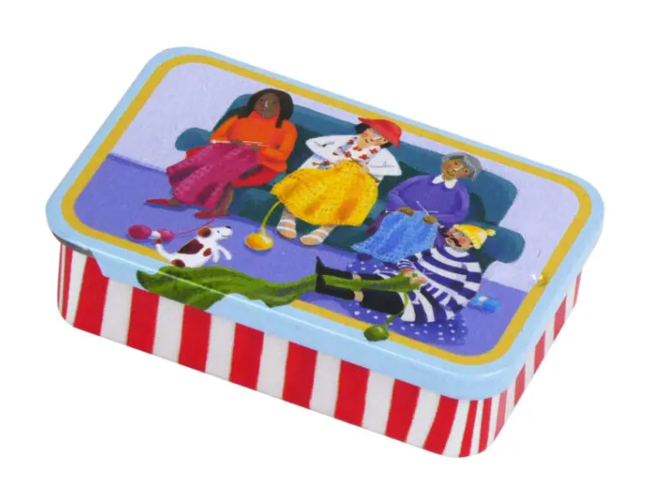 The Fish's Knitting Group Mini Slider Tin