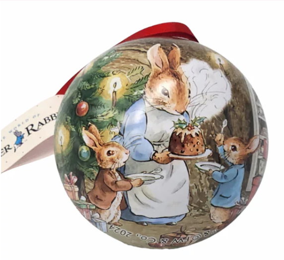 Peter Rabbit Christmas Tin Baubles