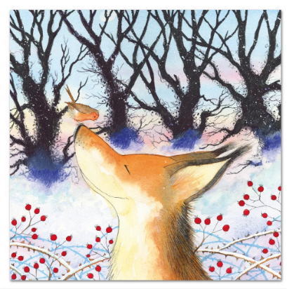 Fox and Robin Pack of 6 Christmas Cards