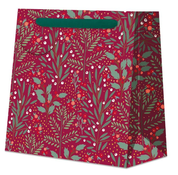 Penny Kennedy Ditsy Foliage Ruby Medium Gift Bag