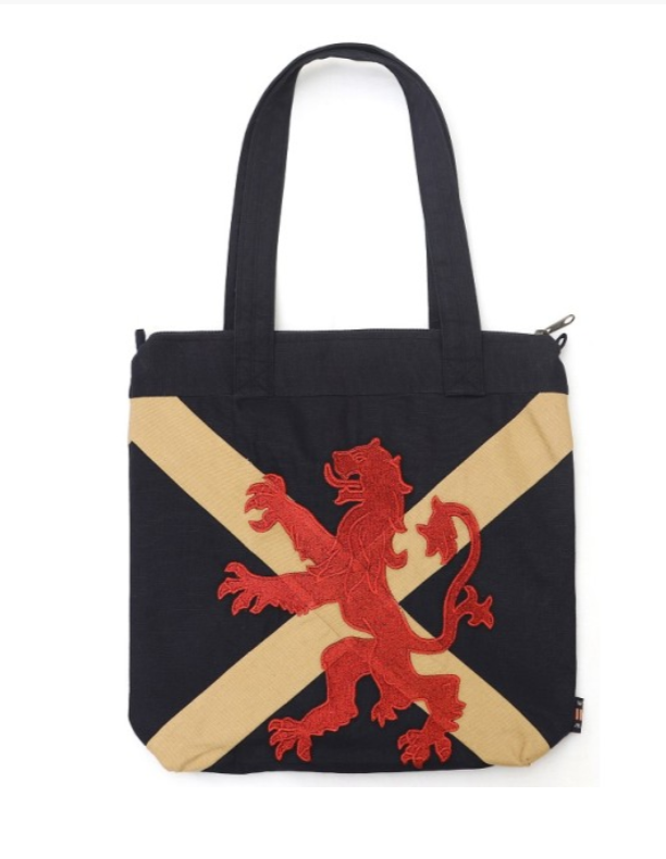 Glorious Scotland Vintage Zipped Tote Bag
