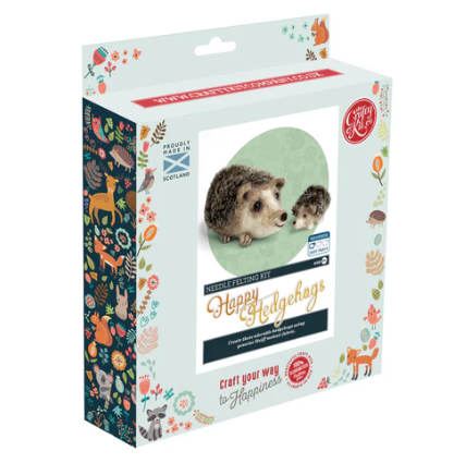 Happy Hedgehogs Needle Felting Kit