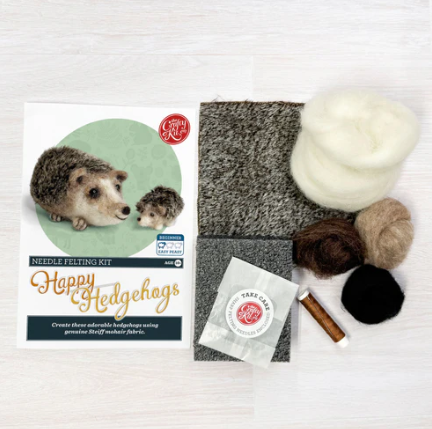 Happy Hedgehogs Needle Felting Kit