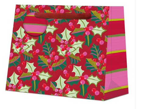 Raspberry Blossom Merry Berry Shopper Gift Bag
