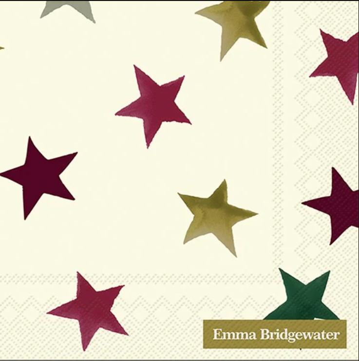 Christmas Stars Napkins - Cocktail