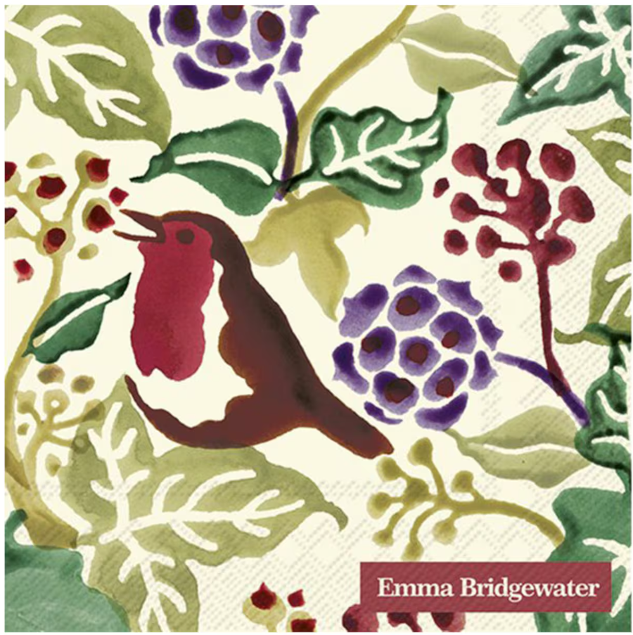 Christmas Ivy Cream Napkins