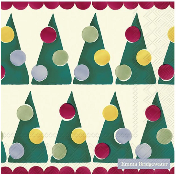 Polka Trees Christmas Napkins