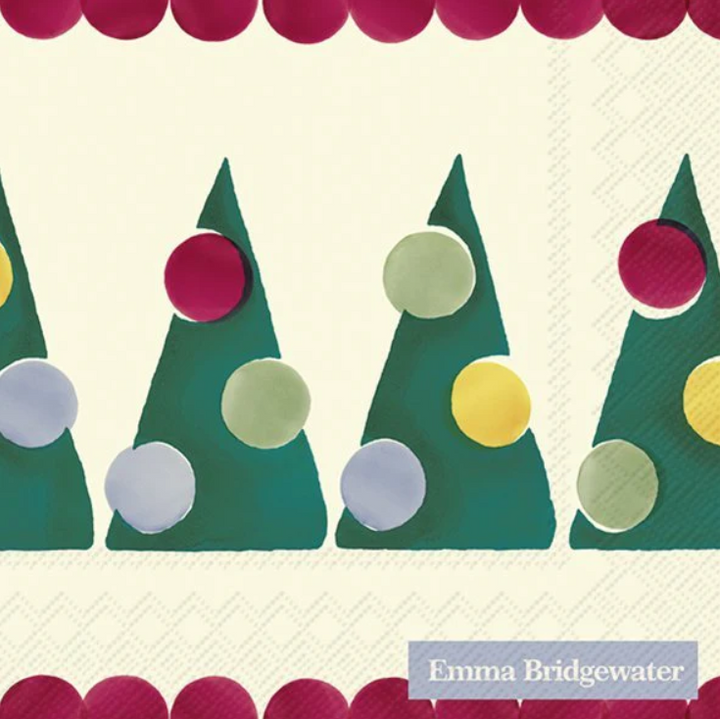 Polka Trees Christmas Napkins