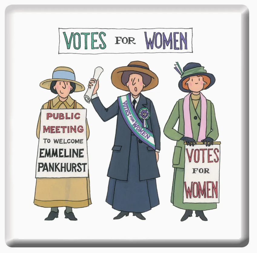 UK Suffragette Medium Coaster - 3 3/4"
