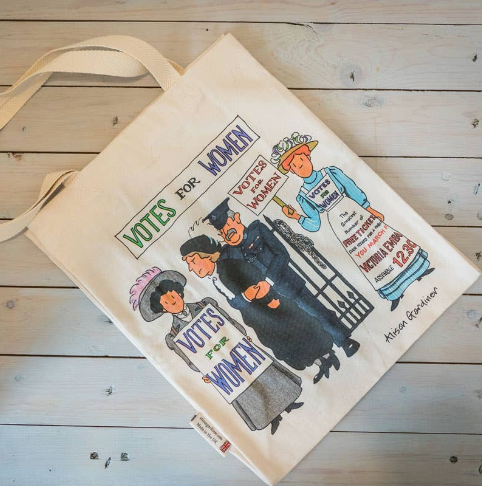 UK Suffragette Canvas Tote Bag