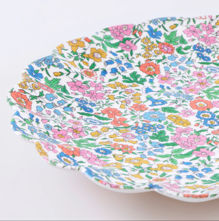 Liberty Garden Party Set of 6 Large Reusable Melamine Plates