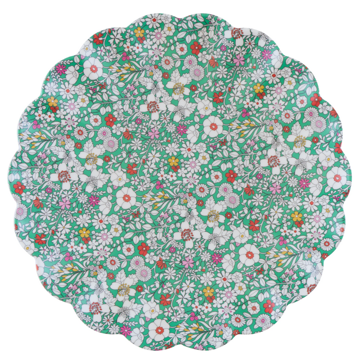 Liberty Garden Party Set of 6 Large Reusable Melamine Plates
