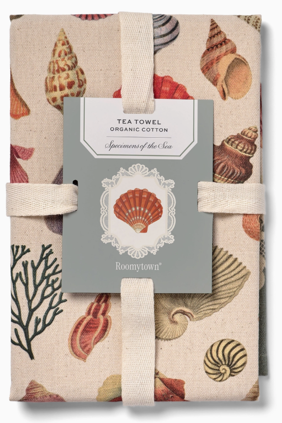 Specimens of the Sea Organic Cotton Tea Towel