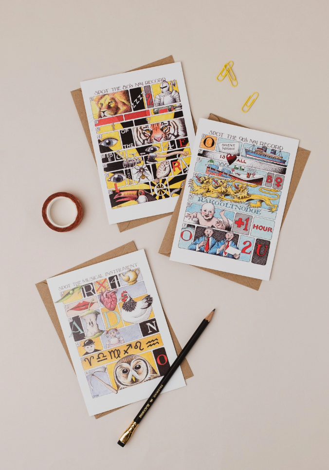 Spot the Musical Instrument Card by Simon Drew