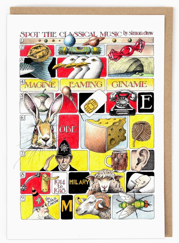 Spot the Classical Music Card by Simon Drew
