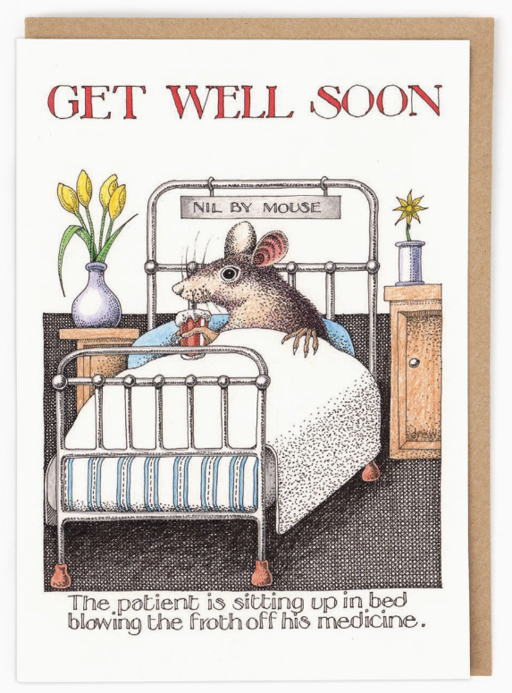 Get Well Soon Card by Simon Drew