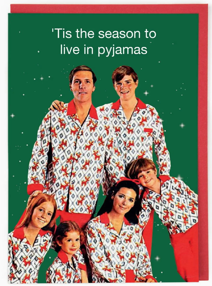 Christmas PJs Card by Rosie Tate