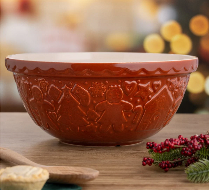 Gingerbread Lane Mixing Bowl in Ginger - Size 12 (11.25-inches)