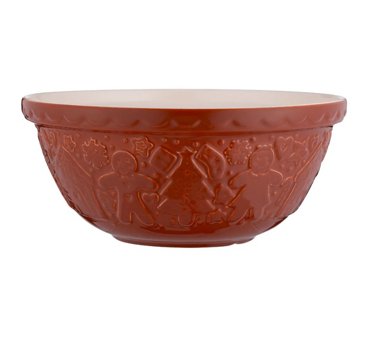 Gingerbread Lane Mixing Bowl in Ginger - Size 12 (11.25-inches)