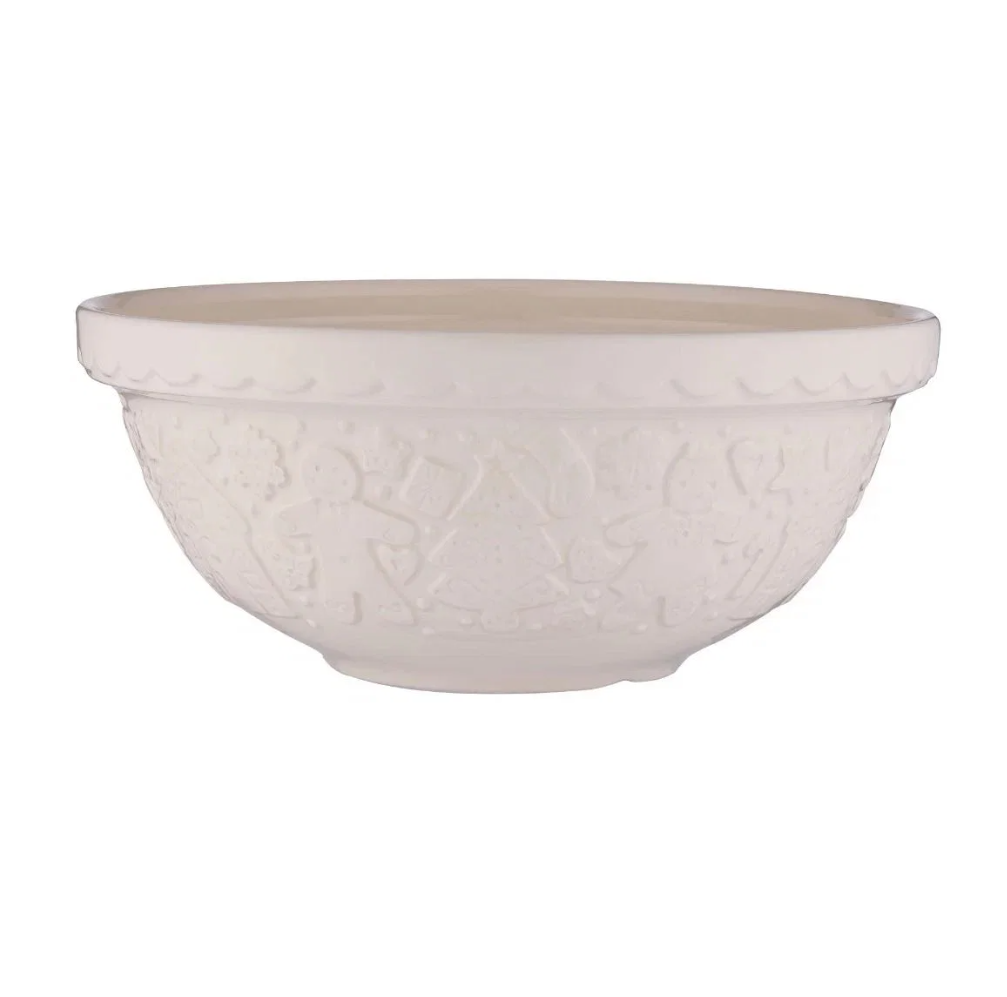 Gingerbread Lane Mixing Bowl in Cream - Size 18 (11-inches)