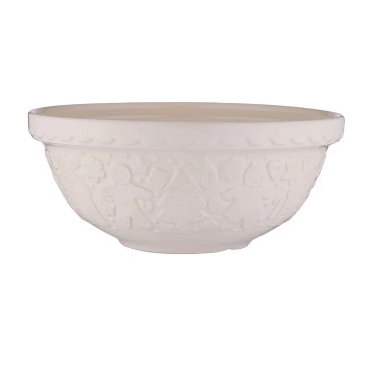 Gingerbread Lane Mixing Bowl in Cream - Size 18 (11-inches)