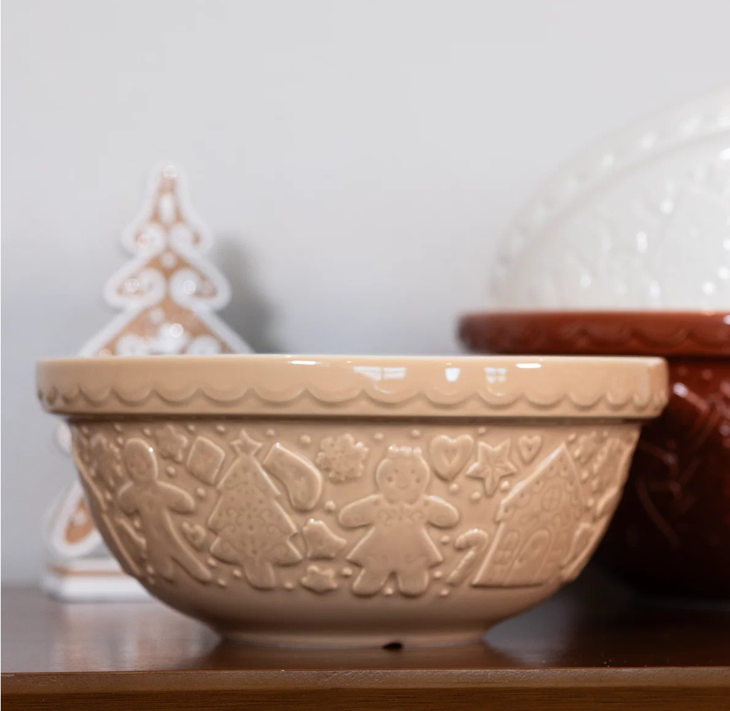 Gingerbread Lane Mixing Bowl in Cane - Size 24 (9.75-inches)
