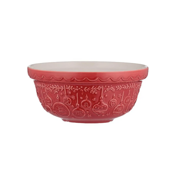 Deck the Halls Mixing Bowl in Red - Size 30 (8.25-inches)