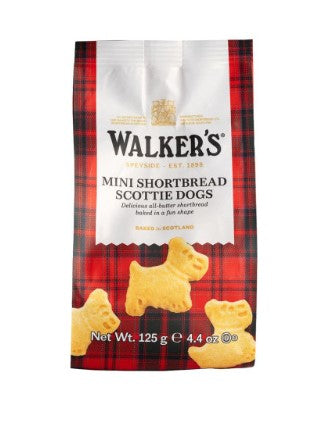 Walkers Mini Scottie Dog Shortbread bag - 125g