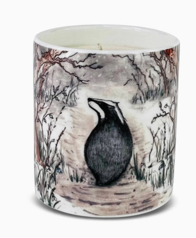Oakwood & Bergamot China Pot Candle - Badger