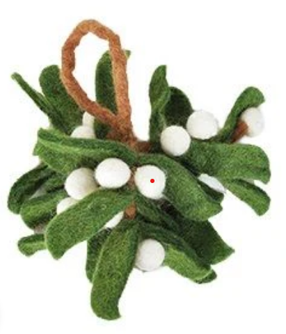 Mistletoe Sprigs Felt Decoration