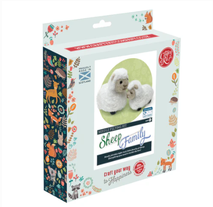 Sheep Family Needle Felting Kit