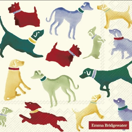 Polka Dogs Cream Paper Napkins