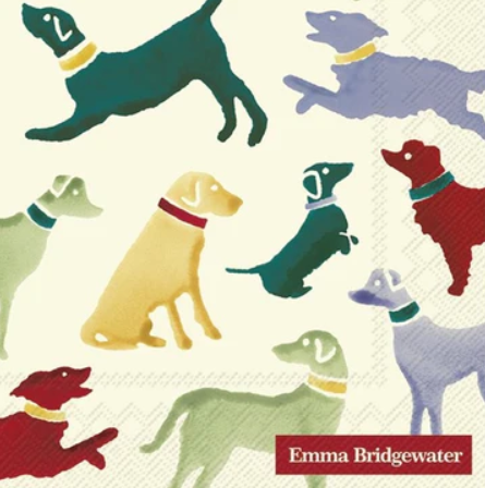Polka Dogs Cream Paper Napkins