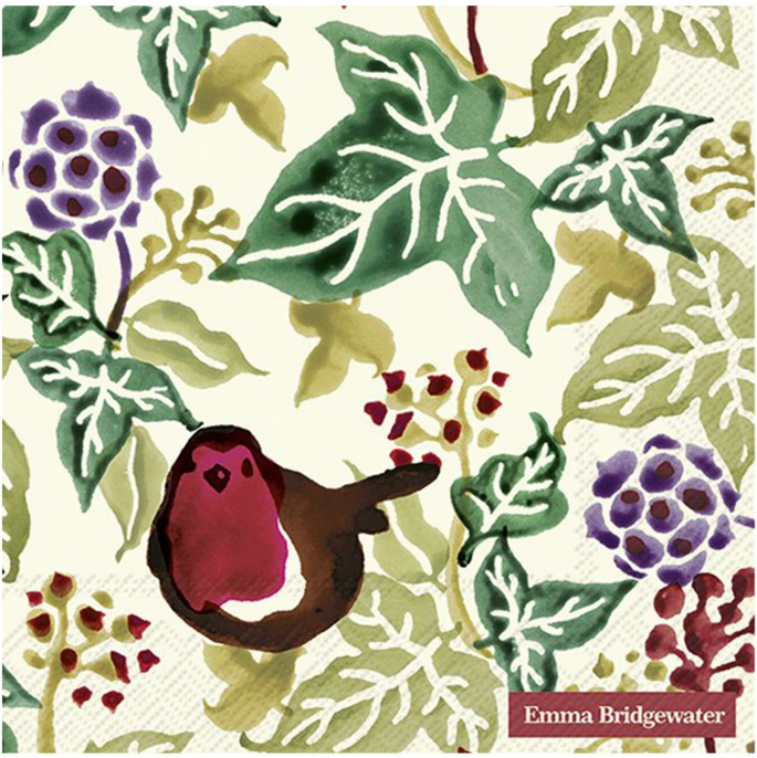 Christmas Ivy Cream Napkins