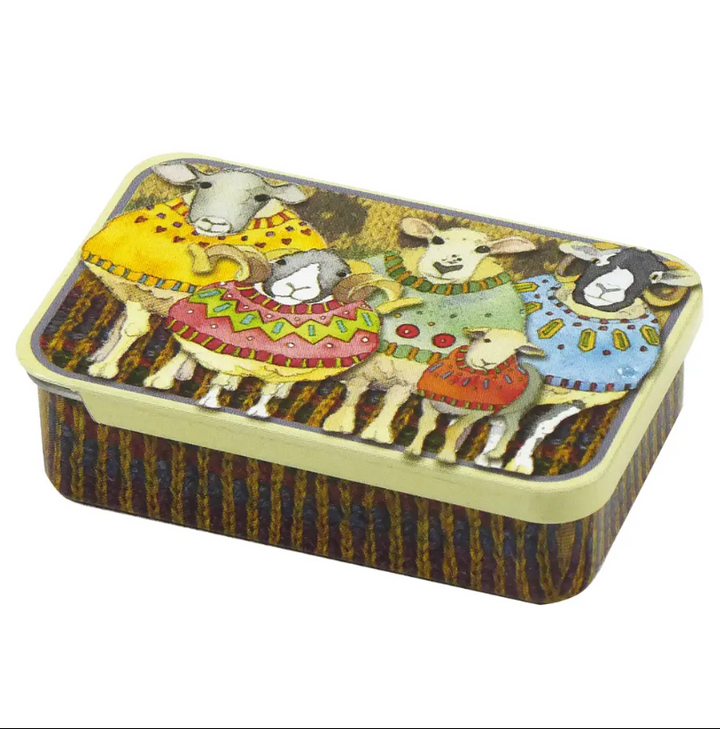 Sheep in Sweaters Pocket Tin with 6 Crochet Markers