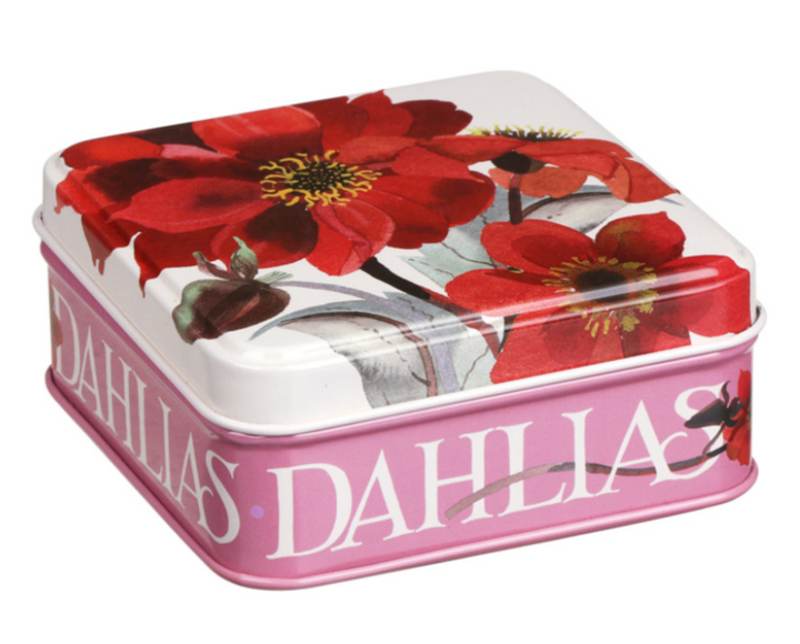 Small Square Flower Tins
