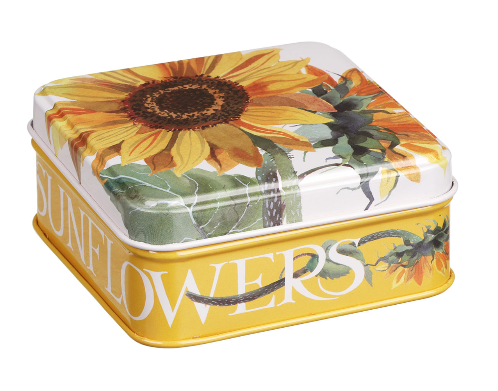 Small Square Flower Tins