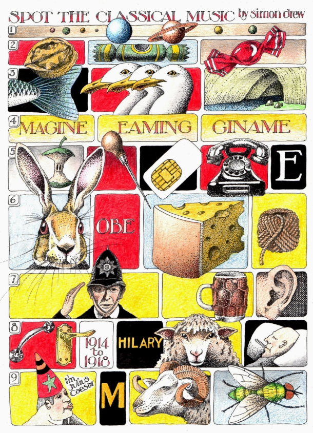 Spot the Classical Music Card by Simon Drew