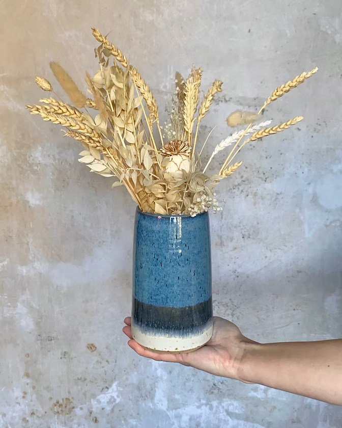 Sea Foam Tall Vase