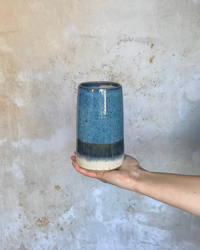 Sea Foam Tall Vase
