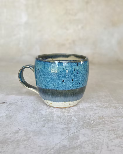 Sea Foam Curved Mug