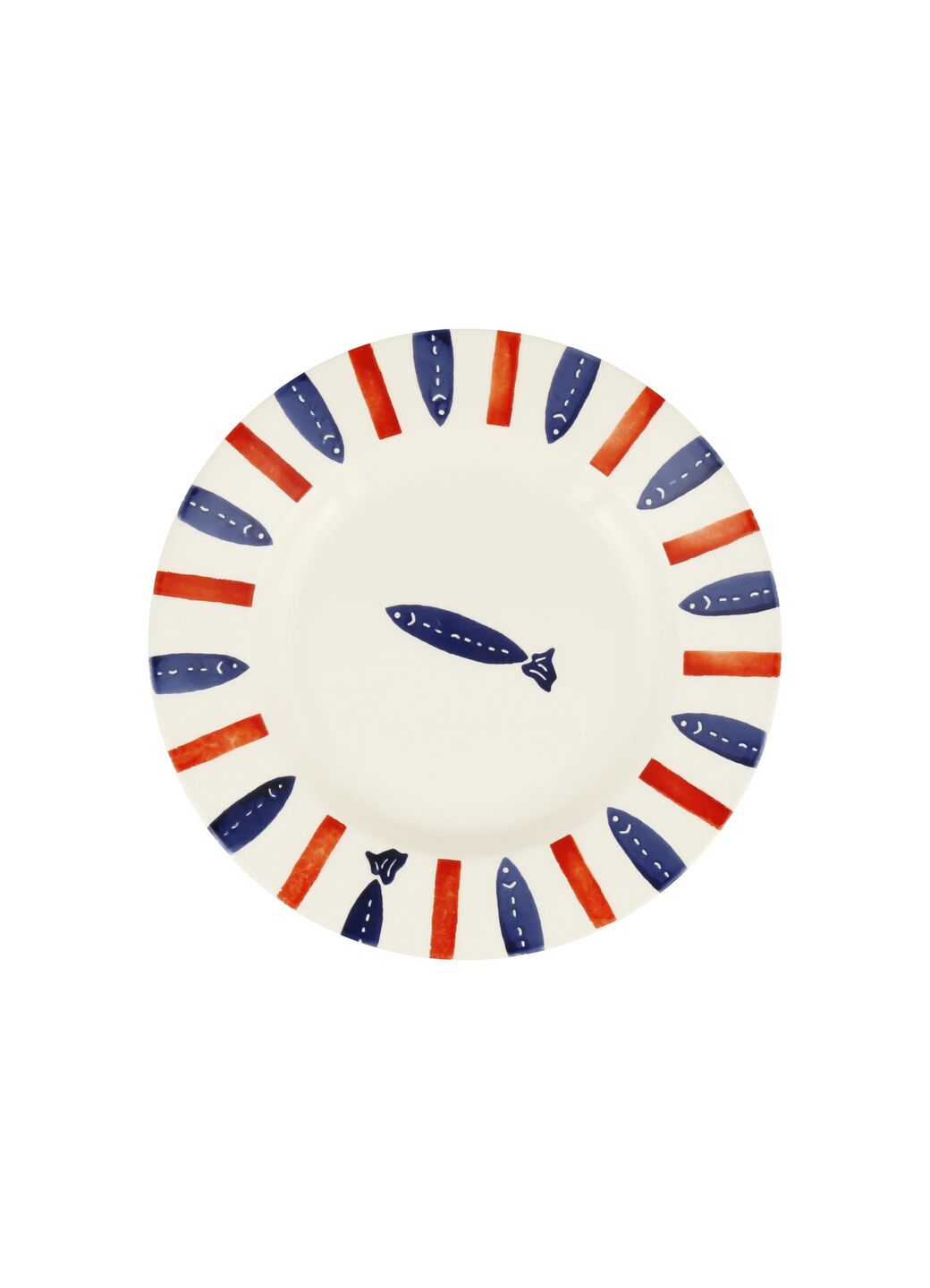 Seafood Stripe 8 1/2 inch Plate