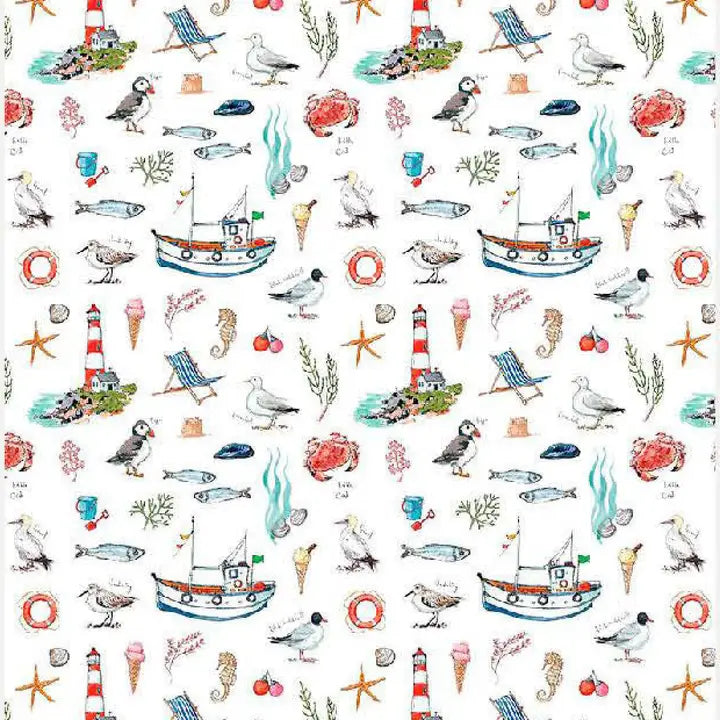 Seaside Cotton Tea Towel