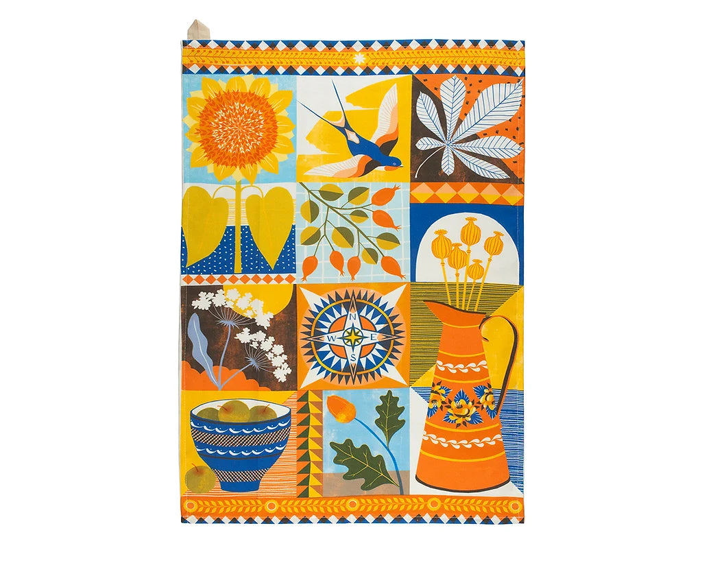 September Tea Towel by Printer Johnson
