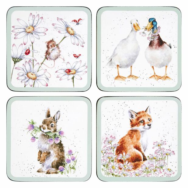 Wrendale Designs Wildflowers Set of 4 Coasters