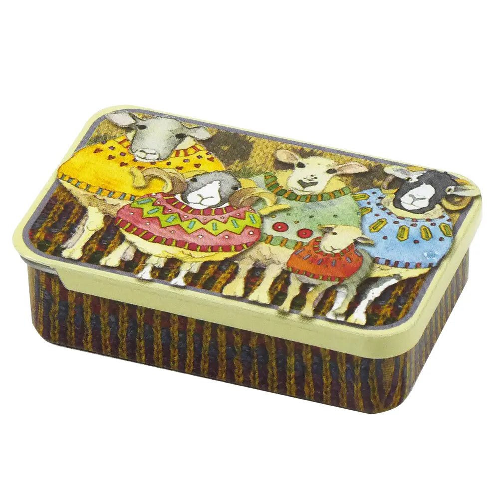 Sheep in Sweaters Mini Slider Tin