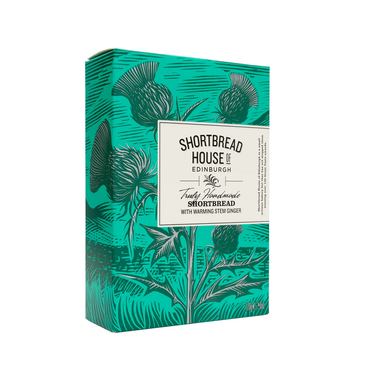 Box of Truly Handmade Shortbread Fingers with Warming Stem Ginger 170g