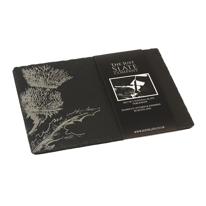 Thistle Slate Placemats - Set of 2